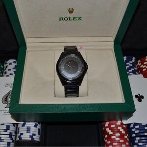 Armani Exchange Black and Silver Watch